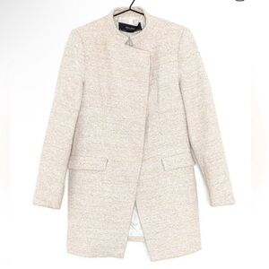 Zara Women's Cream minimalist business casual Blazer